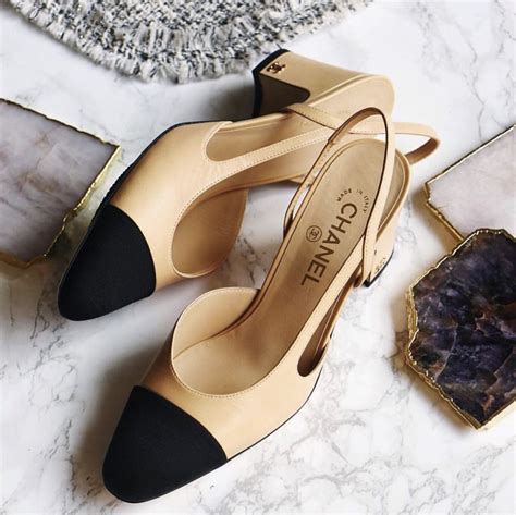 chanel classic shoe|chanel classic slingback shoes.